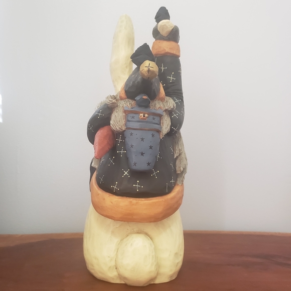 Vintage WILLIRAYE STUDIO Santa Riding Giant Rabbit NIB Williraye Studio - Picture 6 of 13